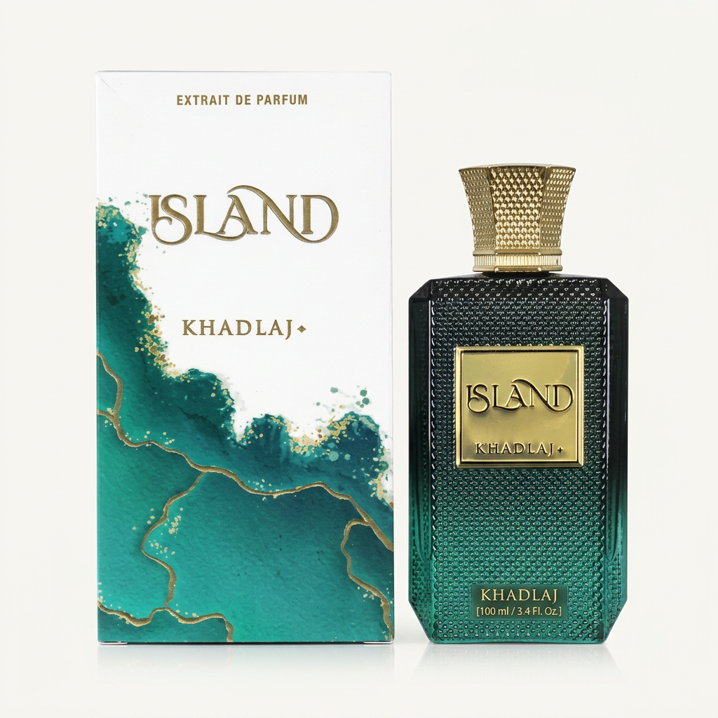 Khadlaj Island Extrait de Parfum – 100ml / 3.4 Fl. Oz. Unisex Fragrance