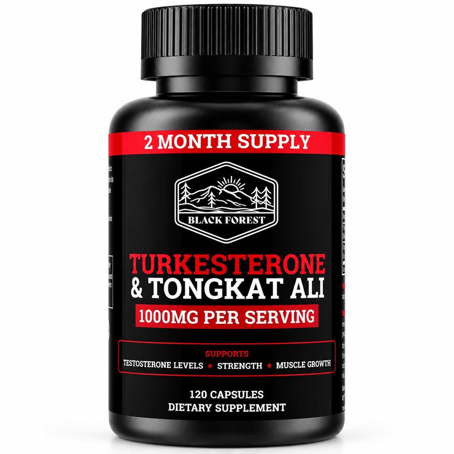 Black Forest Turkesterone 1000mg Dietary Supplement – 120 Capsules